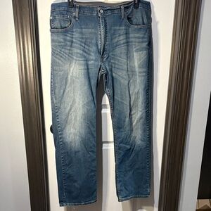 Levi's Men's Faded Blue Straight Jeans